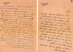 OSMANLICA BELGE MEKTUP SİNOP MİLLETVEKİLİ HULUSİ ORUÇOĞLU 1943 1944 HATIRAT EL YAZILI 19 SAYFA TBMM HUSUSİ KAĞIDINA