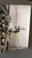 Fotokart-  Gölcük Tersanesi Askeri gemi inşaa teslim töreni foto Oskar Gölcük ,Ebat : 9 x13  cm.