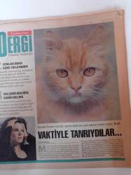 Cumhuriyet Dergi Gazetesi - 29 Ekim 1995 - Sayı 501 - Sandra Bullock Fotoğrafı - Vaktiyle Tanrıydılar- Tansu Çiller - Hüsamettin Cindoruk - Şeytani Başına Buyruk Egoist Kafasına Göre Takılan Tuhaf Yaratık Kedi - Uzaklara Bakan Kadın Tiraje Dikmen