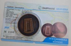 1915 Çanakkale Köprüsü Açılış Bronz Darphane Hatıra Para Sertifikalı 2022
