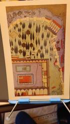 Kartpostal -  Hünernameden Topkapı Sarayı Bahçesi  minyatürü  , Ebat :15x23 cm