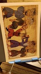 Kartpostal- Levni  -  Sabuncuoğlu Şerafeddin : Kitabı cerrahiye ( Ortapedia )minyatür , Ebat :15x23 cm