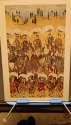 Kartpostal- Levni  - Orduyu Hümayunun sefer hali  minyatür , Ebat :15x23 cm