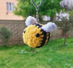 Amigurumi Arı anahtarlık