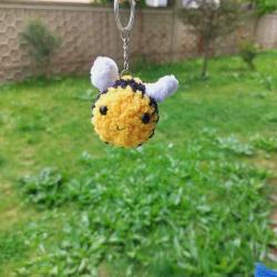 Amigurumi Arı anahtarlık