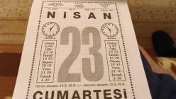 23 Nisan 2005 Takvim Yaprağı Doğum Günü Hediyesi