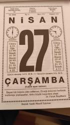 Efemera - 27 Nisan 2005 Takvim Yaprağı Doğum Günü Hediyesi - kitantik - kitaLog