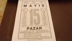 15 Mayıs 2005 Takvim Yaprağı - Doğum Günü Hediyesi