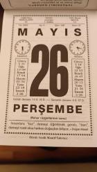 Efemera - 26  Mayıs 2005 Takvim Yaprağı - Doğum Günü Hediyesi - kitantik - kitaLog