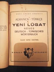 Almanca-Türkçe Yeni Lügat - Racip Rıfkı Özgürel -  Türkçe Kitap - Kanaat Kitabevi -