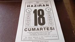 18 Haziran 2005 Takvim Yaprağı - Doğum Günü Hediyesi