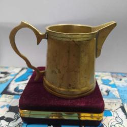 Antika - K4----KÜÇÜK BOY PİRİNÇ KREMA KABI - kitantik - kitaLog