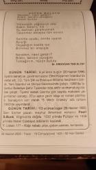 26 Haziran 2005 Takvim Yaprağı - Doğum Günü Hediyesi