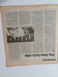 Cumhuriyet Dergi Gazetesi - 16 Haziran 1991 - 16 Haziran 1991 - Kim Korkar Hain Sınavdan - Cannes 91 Bütün Yıl Söz Edeceklerimiz - TV'de Pop Krizi - Cahit Kayra Ve Haritaları - Tango Ve Buenos Aires - Bir Tırmanış Bahçesi Kirn Kayalıkları - Briç