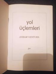 Yol Üçlemleri - Avram Ventura -  Türkçe Kitap - İleri Kitabevi - Şiir -