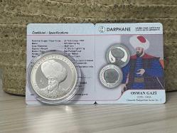 Efemera - 2020 - Osman Gazi - Darphane Sertifikalı Gümüş Hatıra Para - kitantik - kitaLog