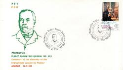 PASTEUR'ÜN KUDUZ AŞISINI BULUŞUNUN 100. YILI-FDC-1985