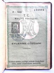 1956 tarihli, Evlenme Cüzdanı / Razgrad doğumlu bayan
