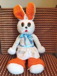 SERMiN OYUNCAKLARI VİNTAGE PELUŞ TAVŞAN OYUNCAK FİGÜR 55 CM