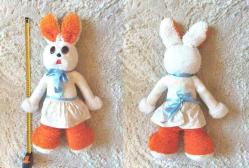 SERMiN OYUNCAKLARI VİNTAGE PELUŞ TAVŞAN OYUNCAK FİGÜR 55 CM