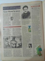 Cumhuriyet Dergi Gazetesi - 17 Mart 2002 - Sayı 834 - Selda Alkor Fotoğrafı- Cem Mumcu - Terapi Şeysi - Arundhati Roy - Aupair'den Mektup Var - BBC- Büyük Adam Küçük Aşk