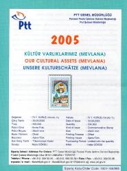 KÜLTÜR VARLIKLARIMIZ (MEVLANA)-2005  PUL TANITIM BÜLTENİ