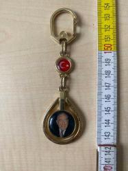 KOLEKSİYONLUK ÇİFT TARAFLI ALPARSLAN TÜRKEŞ MHP ANAHTARLIK BOZKURT NO 73