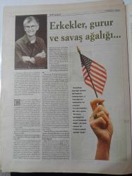 Cumhuriyet Dergi Gazetesi -:26 Ekim 2003 - Sayı 918- Birleşmiş Milletler CEDAW Başkanı Profesör Doktor Feride Acar Fotoğrafı - Türkiye Kadın Haklarının Neresinde - Şen Dul Dönüyor - Urartu Takıları - Sevda Alankuş- Cynthia Enloe - Remzi Kisia