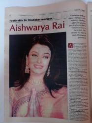 Cumhuriyet Dergi Gazetesi - 20 Nisan 2003 - Sayı 891 - Aishwarya Rai Fotoğrafı - İclal Ar Kızıl Saçlı Soprano - Çağdaş Arap Sanatı - Japonya İzlenimleri - Michael Moore'dan Aptal Beyaz Adamlar - Irak Yazıları