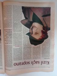 Cumhuriyet Dergi Gazetesi - 20 Nisan 2003 - Sayı 891 - Aishwarya Rai Fotoğrafı - İclal Ar Kızıl Saçlı Soprano - Çağdaş Arap Sanatı - Japonya İzlenimleri - Michael Moore'dan Aptal Beyaz Adamlar - Irak Yazıları