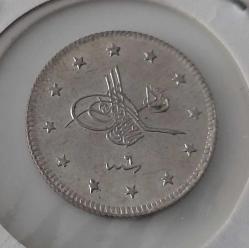 1327-6 GÜMÜŞ 2 KURUŞ SULTAN MEHMET REŞAT DÖNEMİ ORİJİNAL ÇİLL RR4AA1 ÇİL'İ PEK ÇIKMAZ