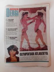 Cumhuriyet Dergi Gazetesi - 14 Temmuz 1996 - Sayı 538 - Olympia'dan Atlanta'ya - O Rus Toprağı Ve Ahmatova- Anna Ahmatova- Işık Yurtçu 52 Yaşında Hapiste Ve Gazeteci - Ruhların Ritminde Jim Morrison - The Doors
