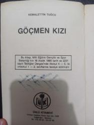 Göçmen Kızı - Kemalettin Tuğcu - Ünlü Kitabevi - 1985 Yılı - Türkçe Kitap