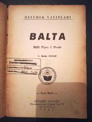 Balta -  İ. Hakkı Sunat - Türkçe Kitap - Özyürek Yayınları -