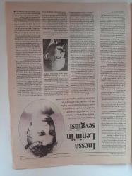 Cumhuriyet Dergi Gazetesi - 25 Kasım 2001 - Sayı 818 - Sevgi Soysal Fotoğrafı-  Tarkan - Ebru Şallı - Serpil Özkasap- 40 Yıllık Yaşamına Sekiz Kitap Üç Çocuk Üç Evlilik İki Hapishane Bir Sürgün Dönemi - Cinema Paradiso - Toto Cascio - Gay Sitelerinde Chat