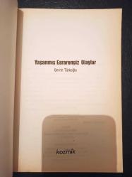 Yaşanmış Esrarengiz Olaylar - Berrin Türkoğlu - Türkçe Kitap - Kozmik Yayınları -