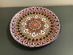 EL BOYAMA TAKIM SERAMİK VAZO VE TABAK