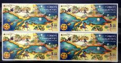 DBL.1138 2020 AVRUPA 2020 TARİHİ POSTA YOLLARI 4'LÜ MNH