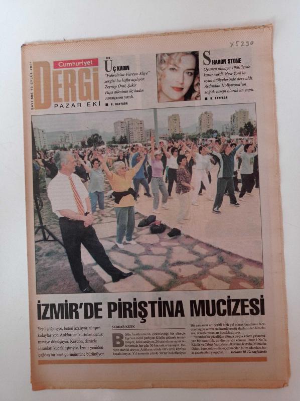 Cumhuriyet Dergi Gazetesi 16 Eylül 2001 Sayı 808  Sinemanın  