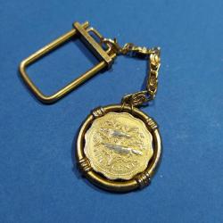 A29--1987 BAHAMA TEN CENTES PARADAN METAL ANAHTARLIK