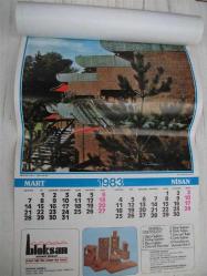 1983 YILI DUVAR TAKVİMİ