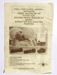 Moulinex Combi - Air Sanayi Tipi Saç Kurutma Makinası - Reklam