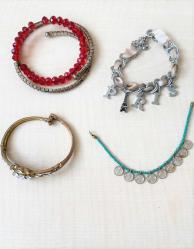 VİNTAGE 4 ADET BİLEKLİK TAKI