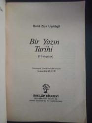 Bir Yazın Tarihi - Halid Ziya Uşaklıgil - İnkılap Kitabevi - 1988 Yılı - Türkçe Kitap