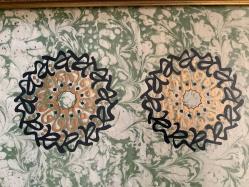 EBRU ÜZERİNE DESEN ÇALIŞMASI