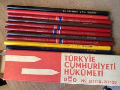 DMO KOLEKSİYONLUK ESKİ KALEM SETİ - HATALI BASIM..