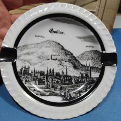 P16----AVRUPA ÜRETİMİ GRAVÜR BASKI PORSELEN KÜL TABLASI