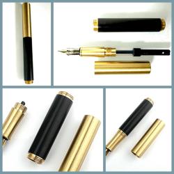 OMENİV'DEN AHŞAP SAP KISA KOMPAKT MODEL DOLMA KALEM NEFİS