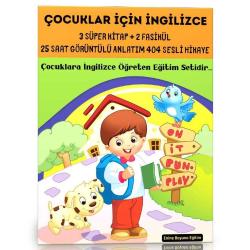 Çocuklar İçin İngilizce Eğitim Seti (3 Kitap + 25 Saat Anlatım)