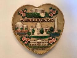 WASHINGTON DC KABARTMA MOTİFLİ TABAK